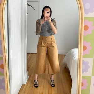 Moon river wide leg crop pants